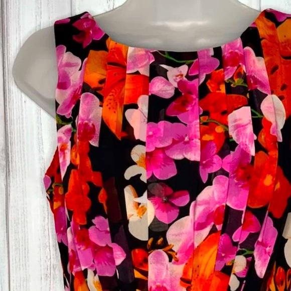 Eliza J Floral Maxi Dress - Pink, Red, Black - Picture 6 of 10